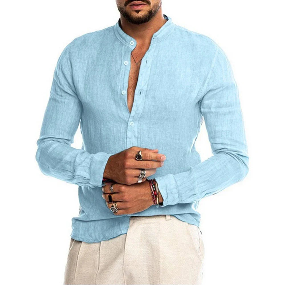 Camisa de Algodón y Lino