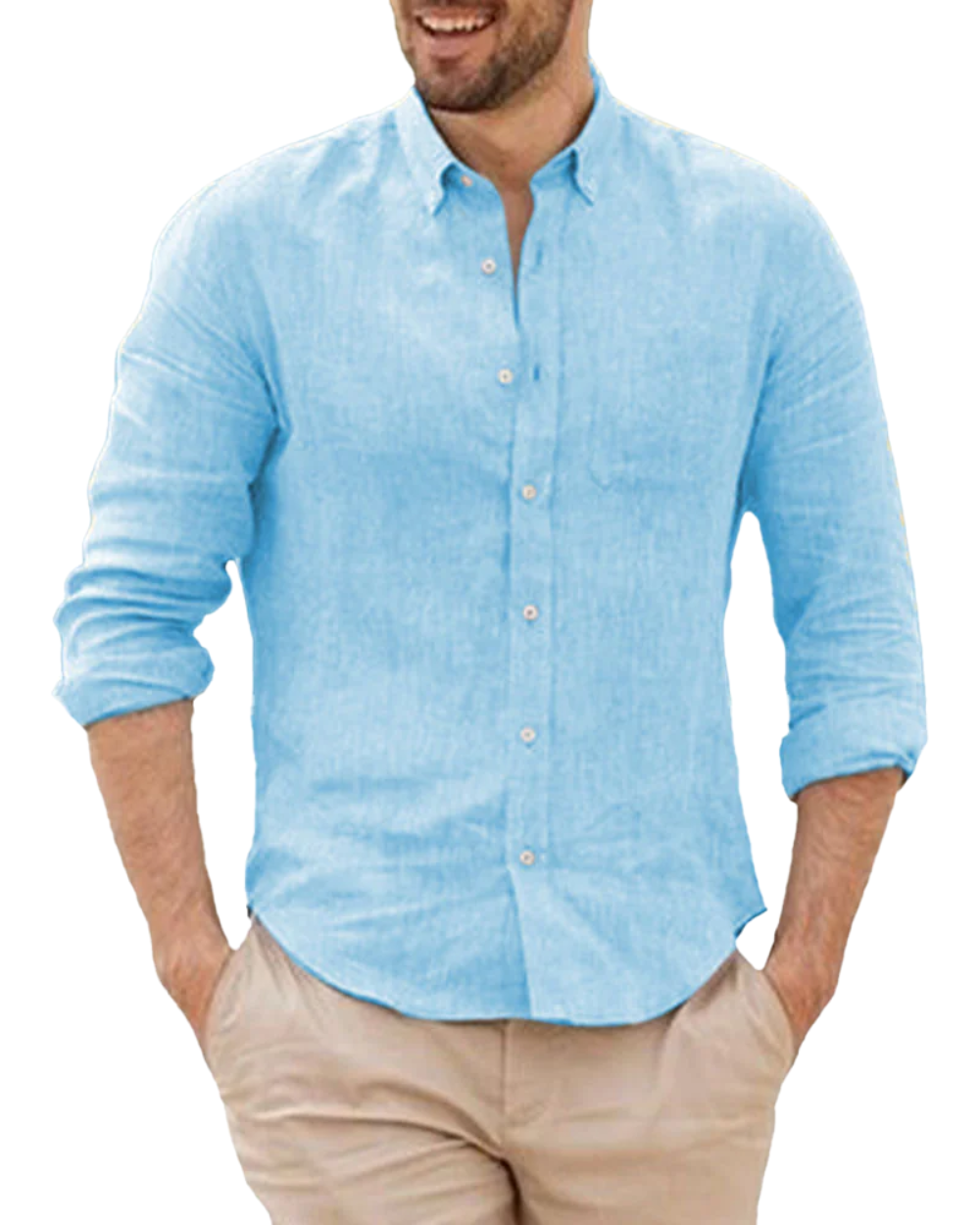 Camisa de Lino con Look Relajado