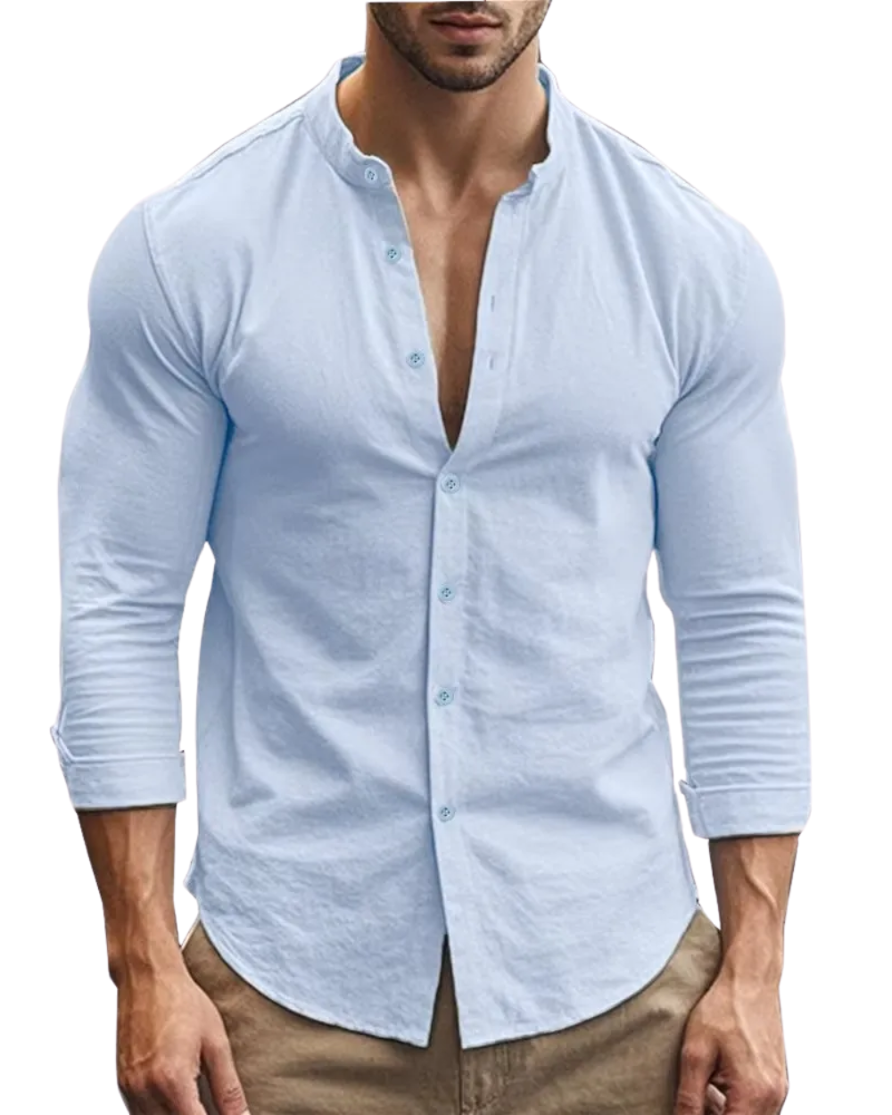 Camisa Celeste de Verano
