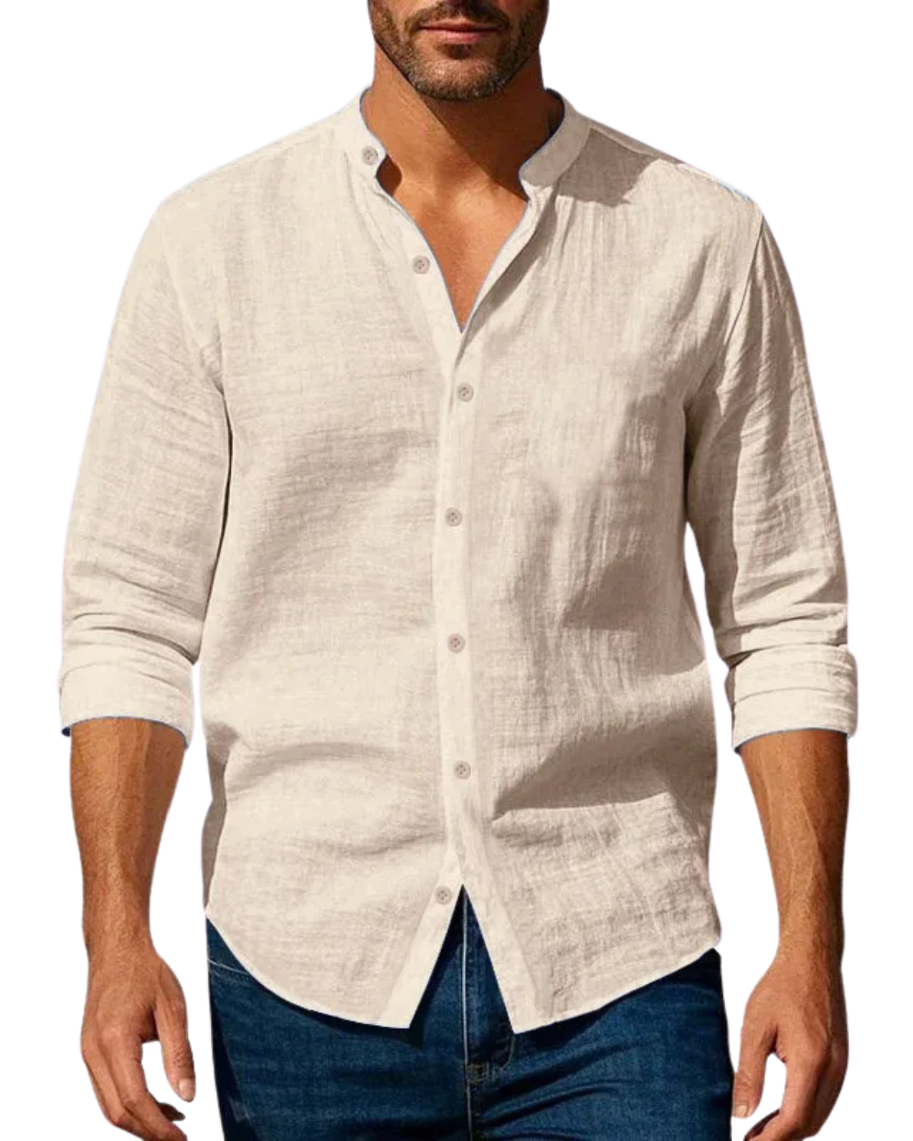 Camisa de Verano en Algodón y Lino