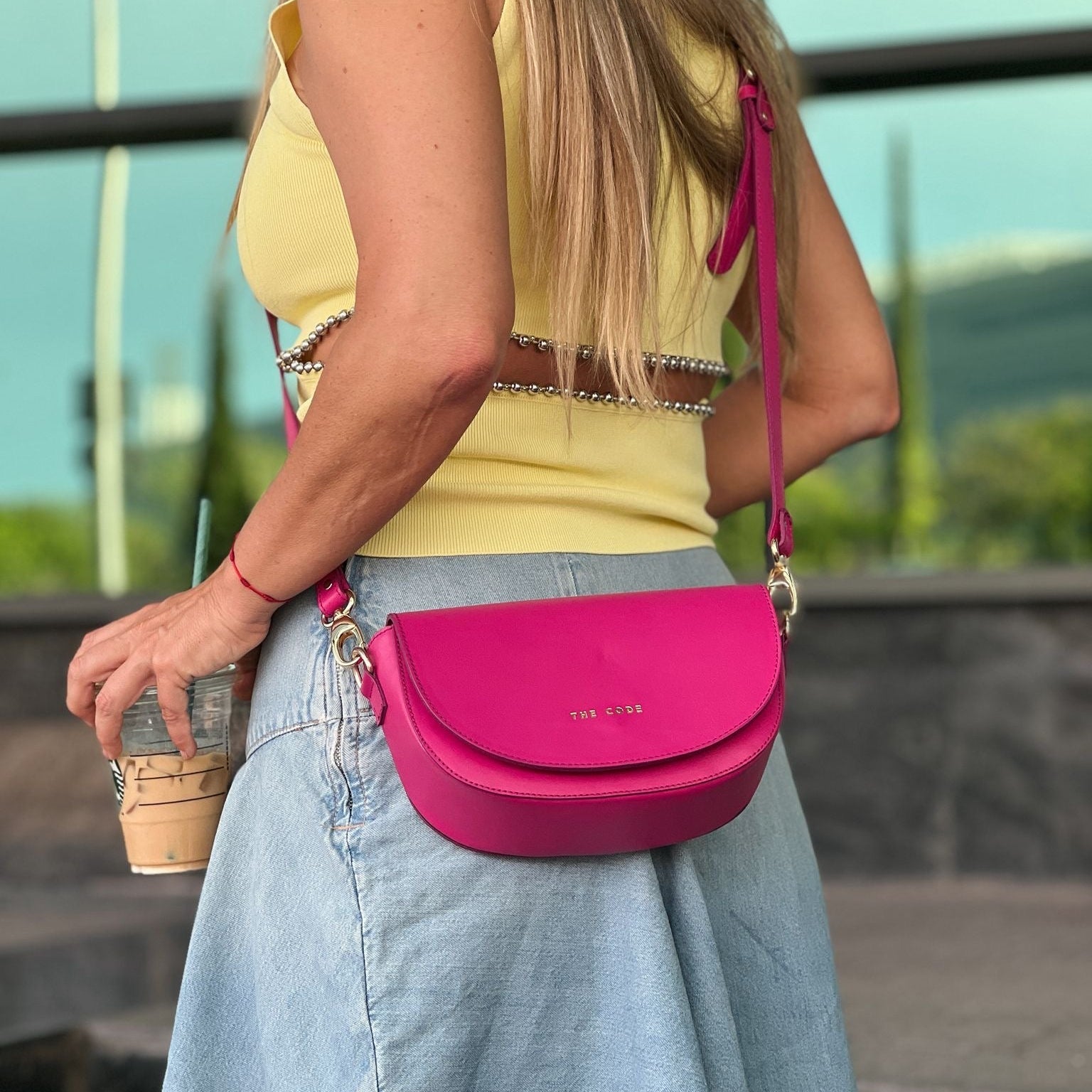 Bandolera rosa