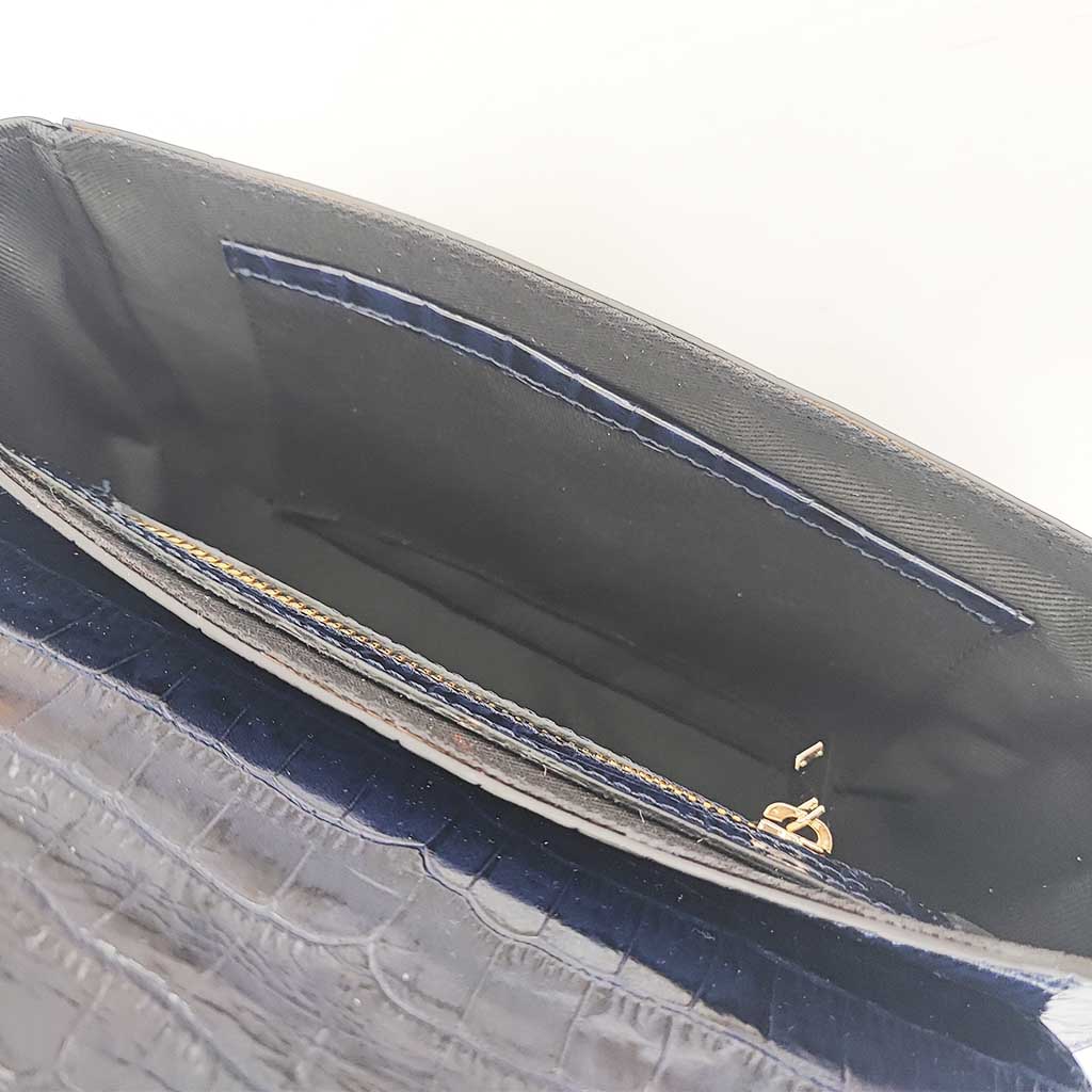Bandolera azul oscuro