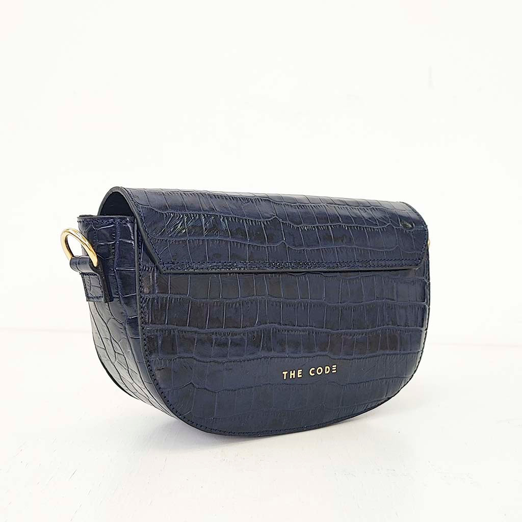 Bandolera azul oscuro