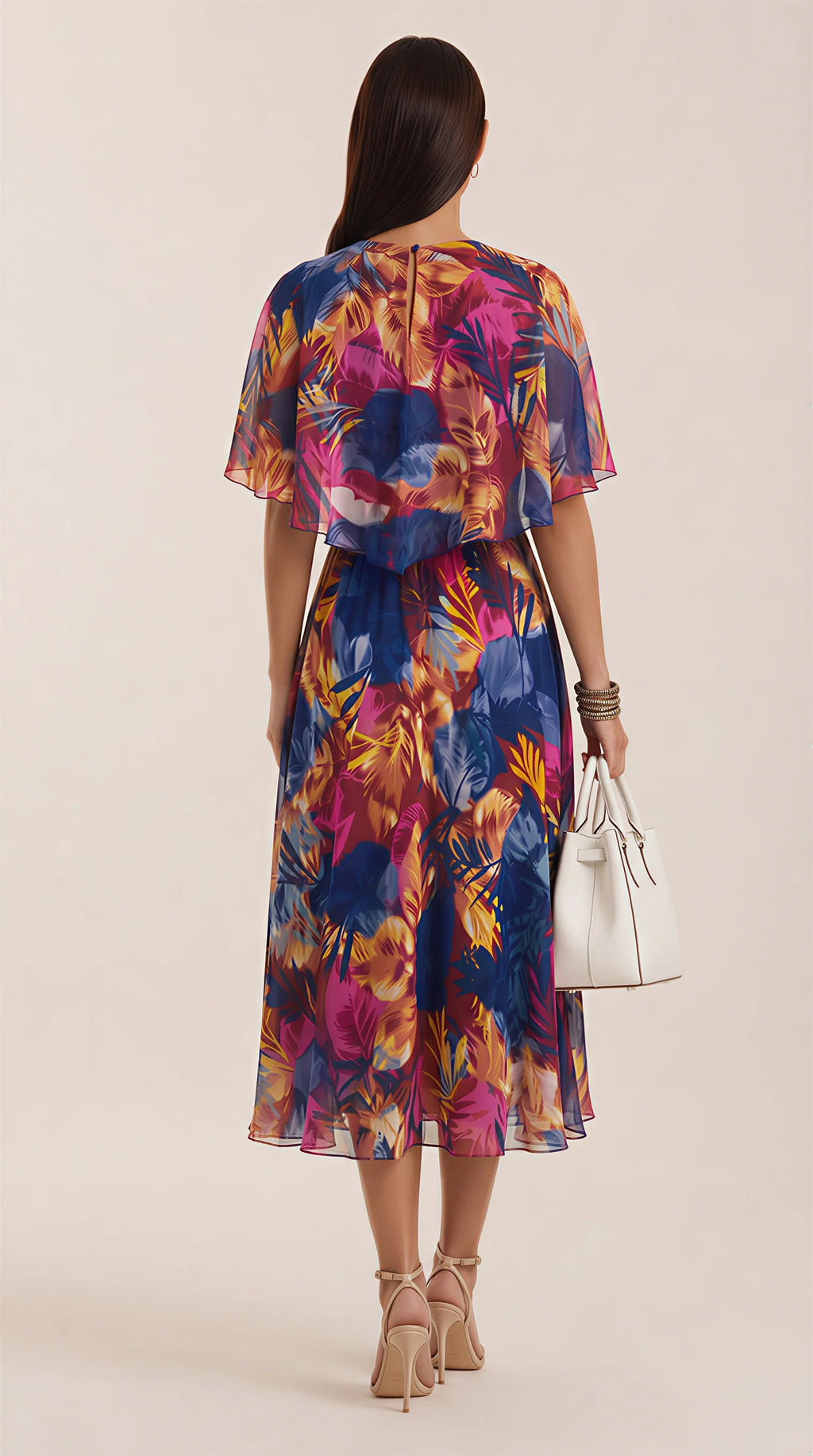 Elizabeth | Precioso Vestido con Estampado Trópical