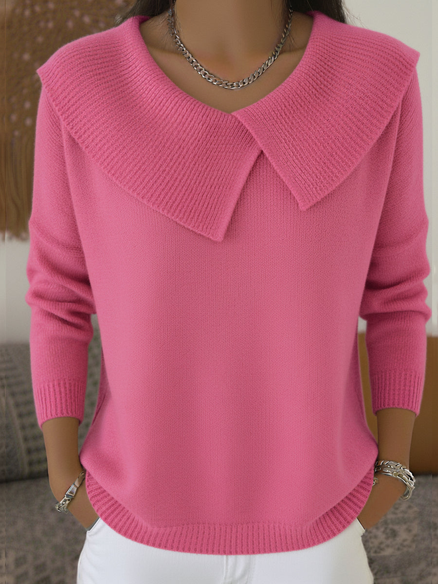 Jersey Cálido con Cuello Vuelto