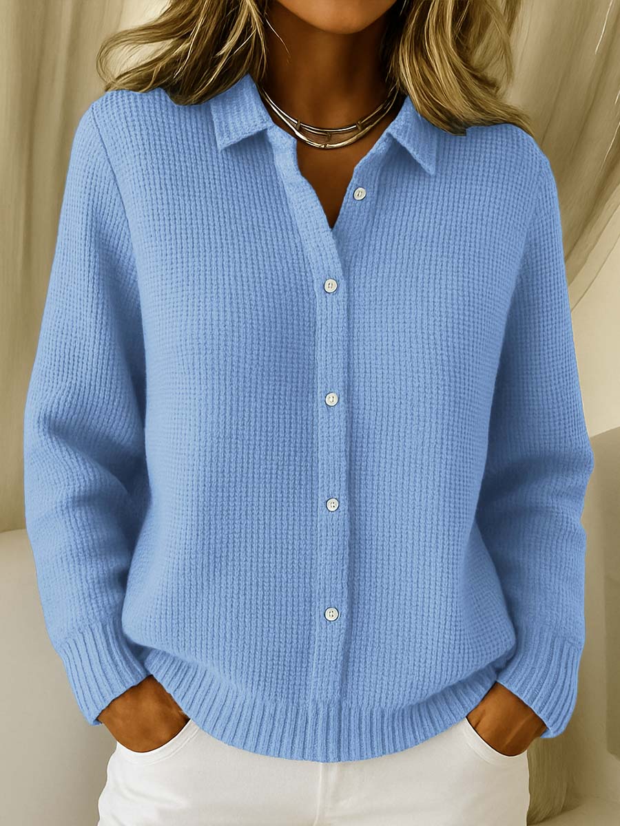 Chaqueta de Punto Texturizada con Botones