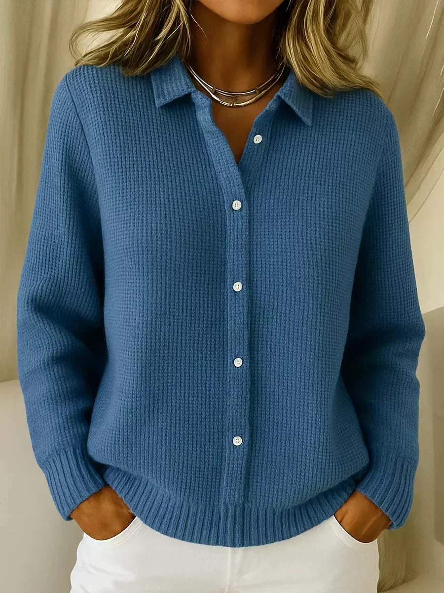 Chaqueta de Punto Texturizada con Botones