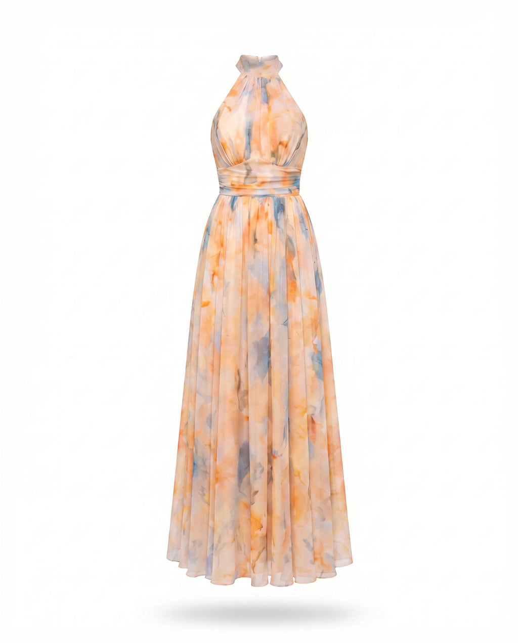 Sofía | Elegante vestido con estampado floral acuarela