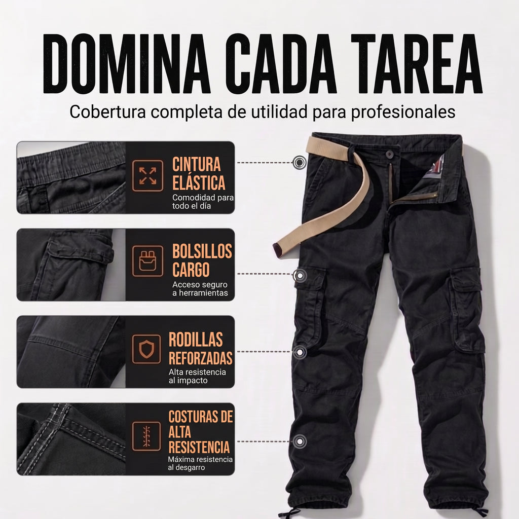 ⏰ Último día de rebajas – DESCUENTO 50% ✨Pantalones cargo tácticos multibolsillos para hombre