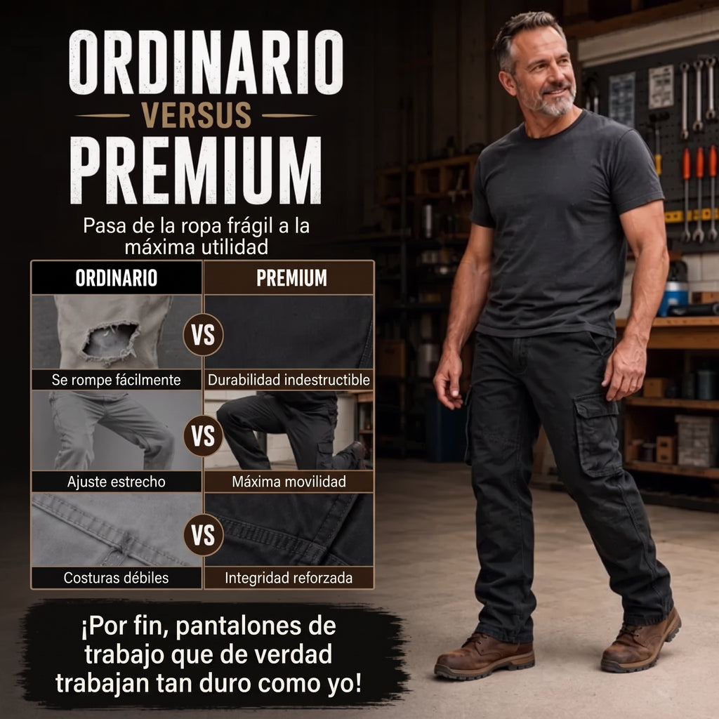 ⏰ Último día de rebajas – DESCUENTO 50% ✨Pantalones cargo tácticos multibolsillos para hombre