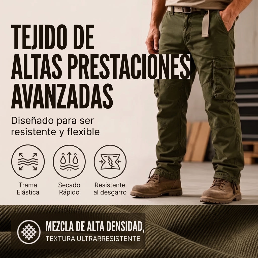 ⏰ Último día de rebajas – DESCUENTO 50% ✨Pantalones cargo tácticos multibolsillos para hombre