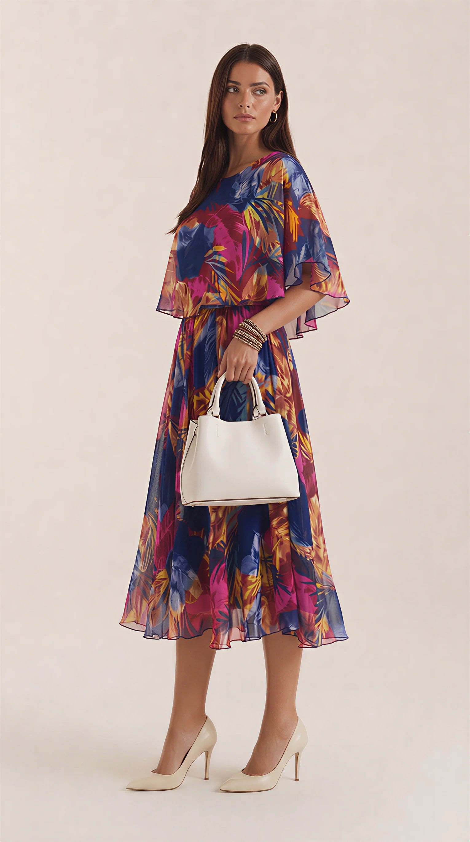 Elizabeth | Precioso Vestido con Estampado Trópical