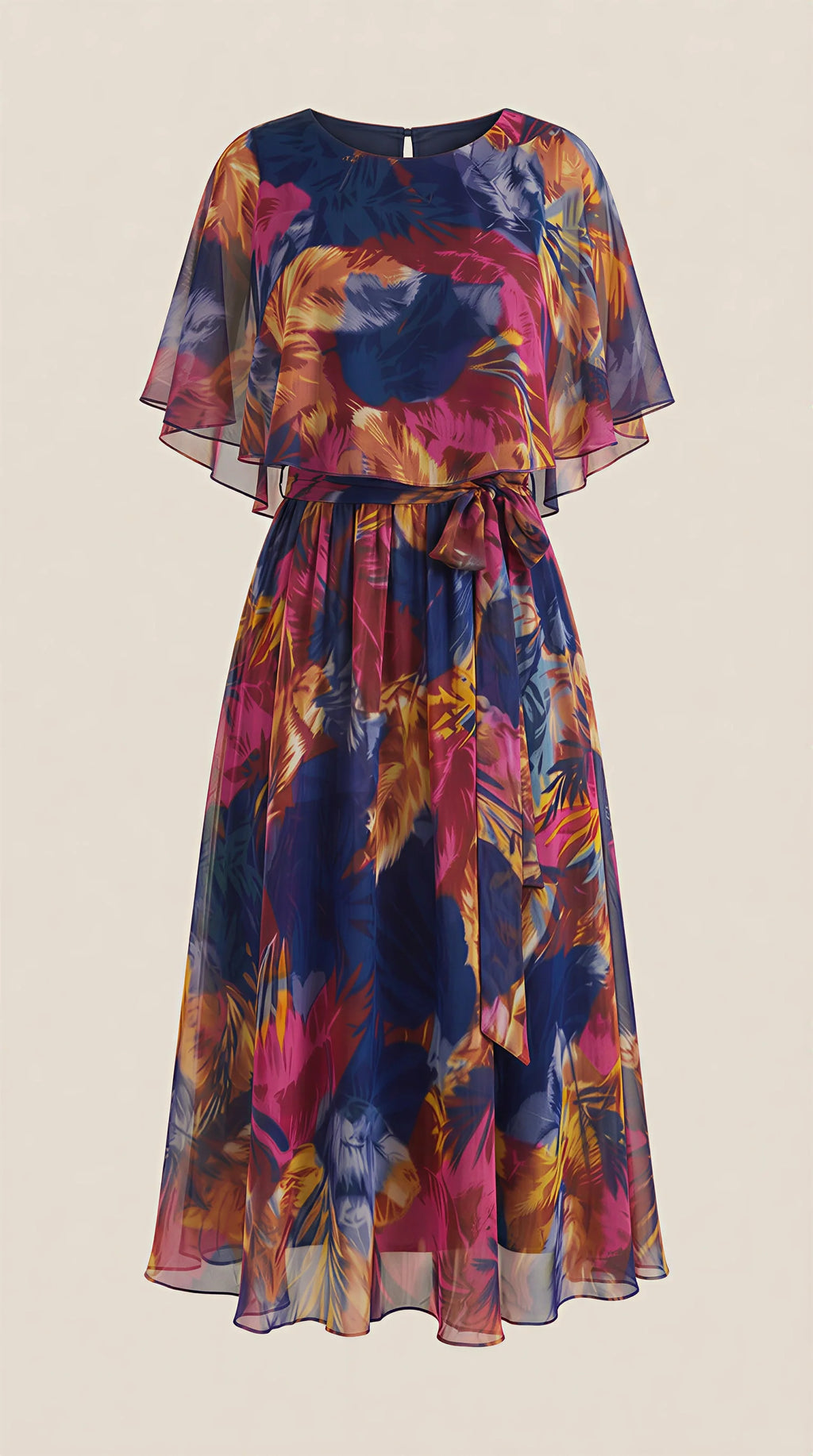 Elizabeth | Precioso Vestido con Estampado Trópical