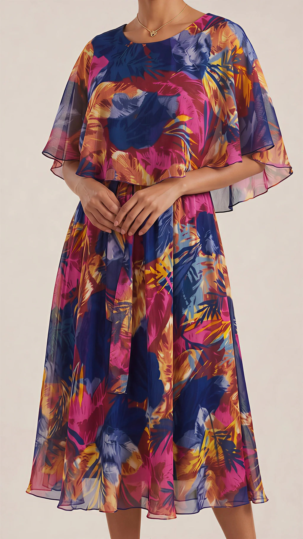 Elizabeth | Precioso Vestido con Estampado Trópical