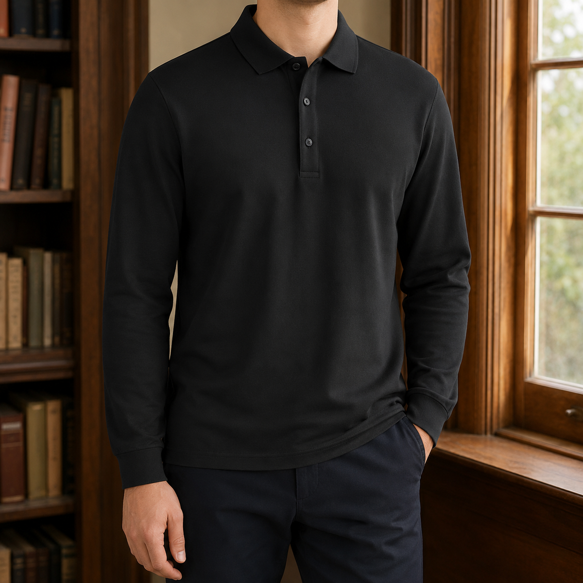 Polo de manga larga Edmund