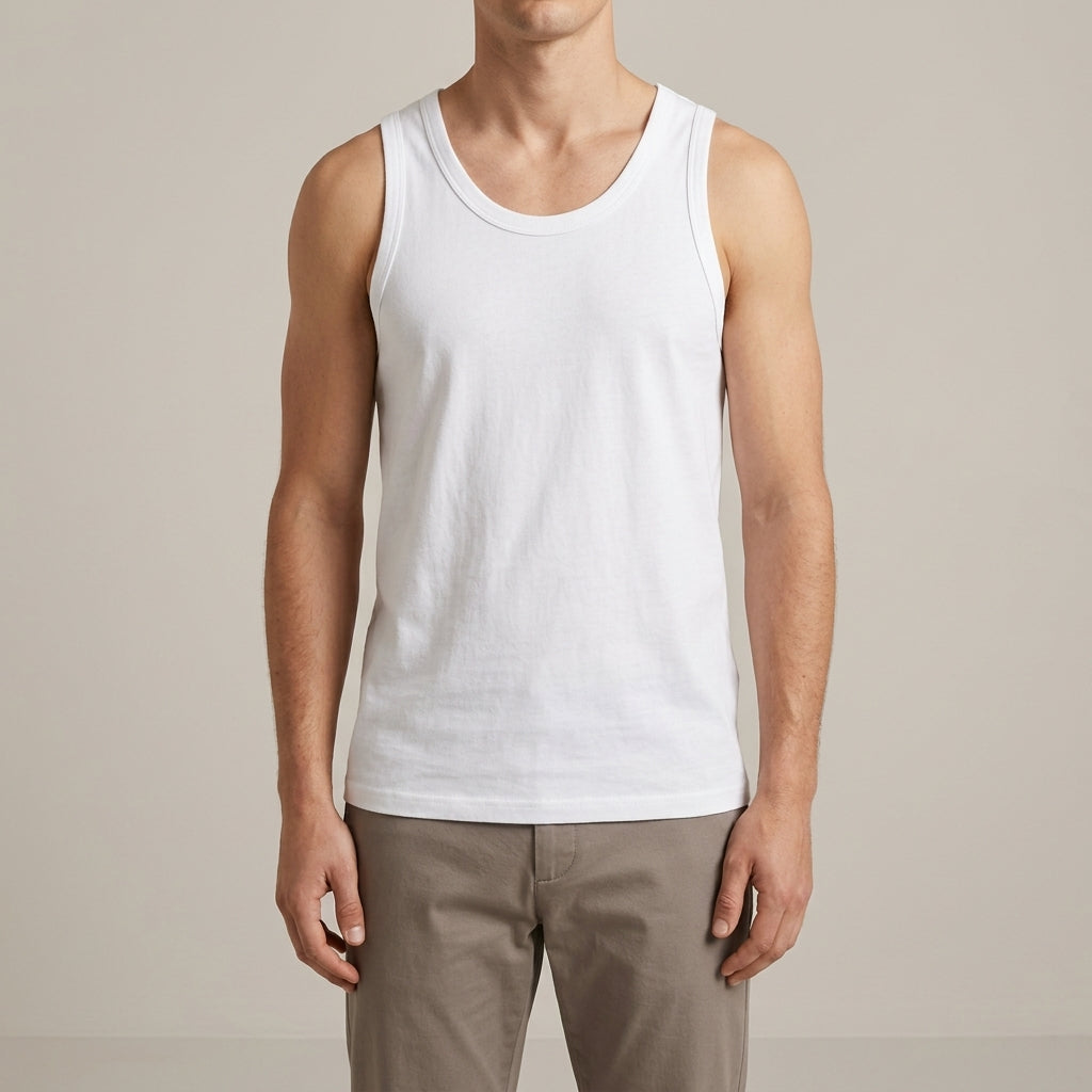 Camiseta sin mangas de algodón orgánico Paloma