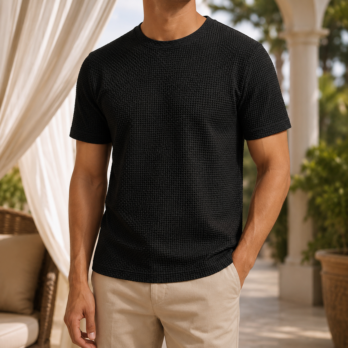 Camiseta texturizada Caleb