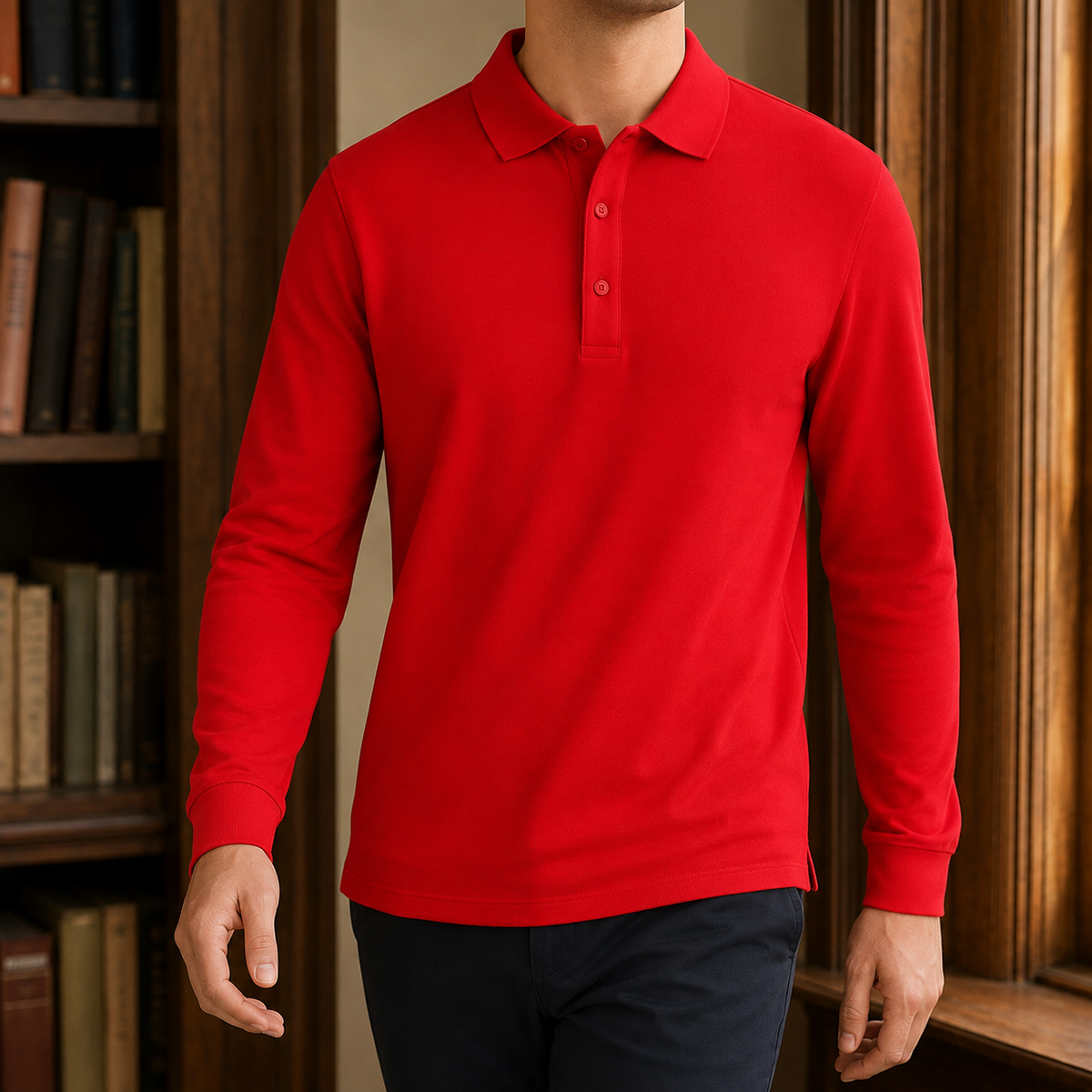 Polo de manga larga Edmund