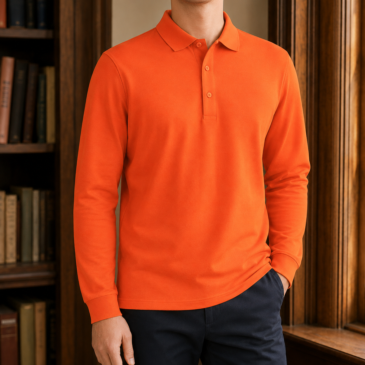 Polo de manga larga Edmund