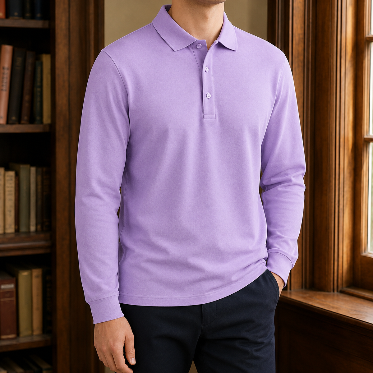 Polo de manga larga Edmund