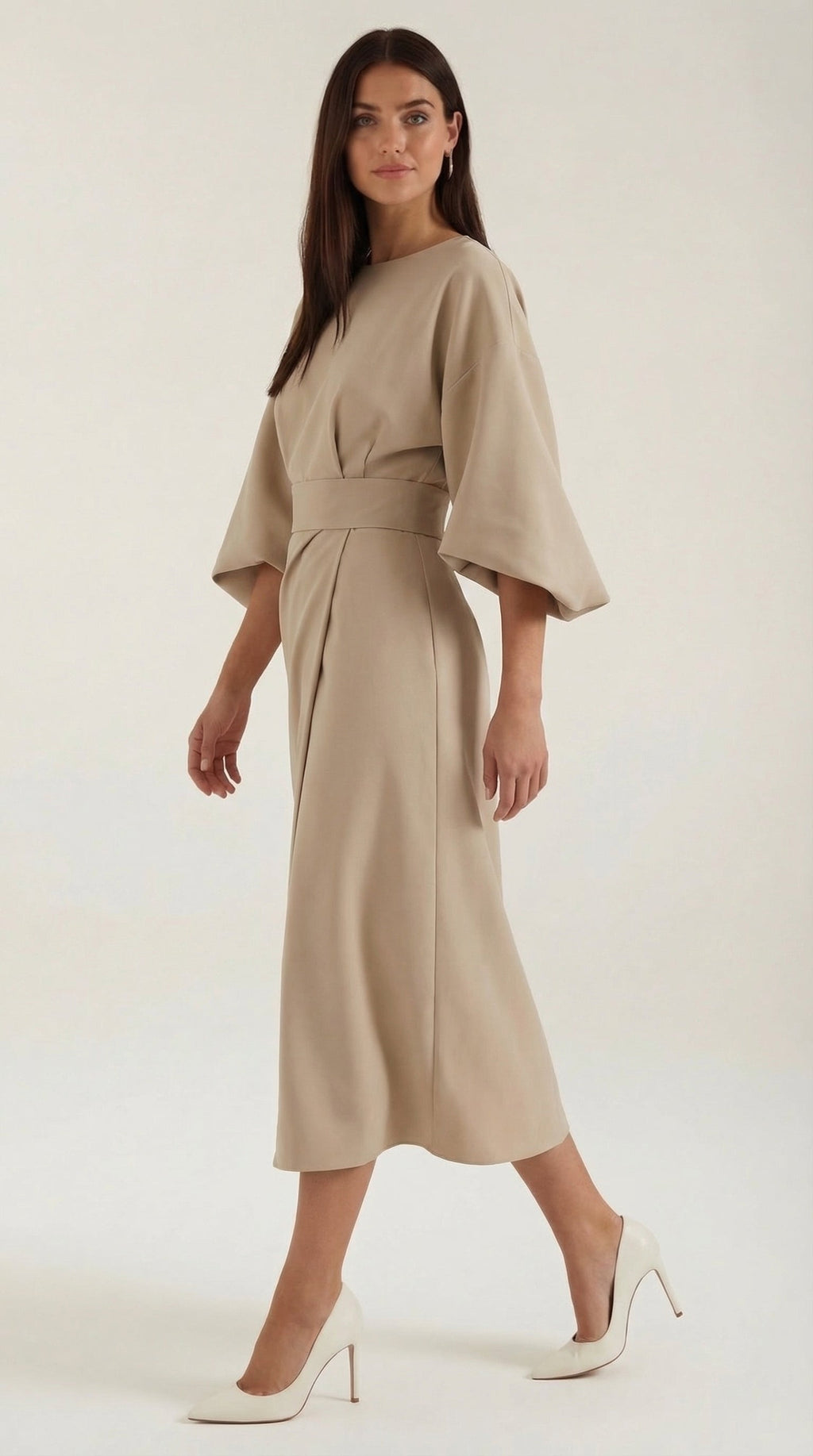 Maxi Vestido Ana con Cinturón en la Cintura