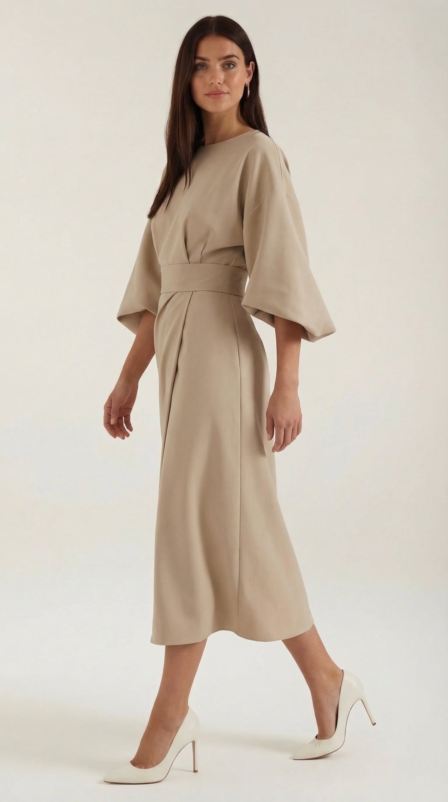 Maxi Vestido Ana con Cinturón en la Cintura