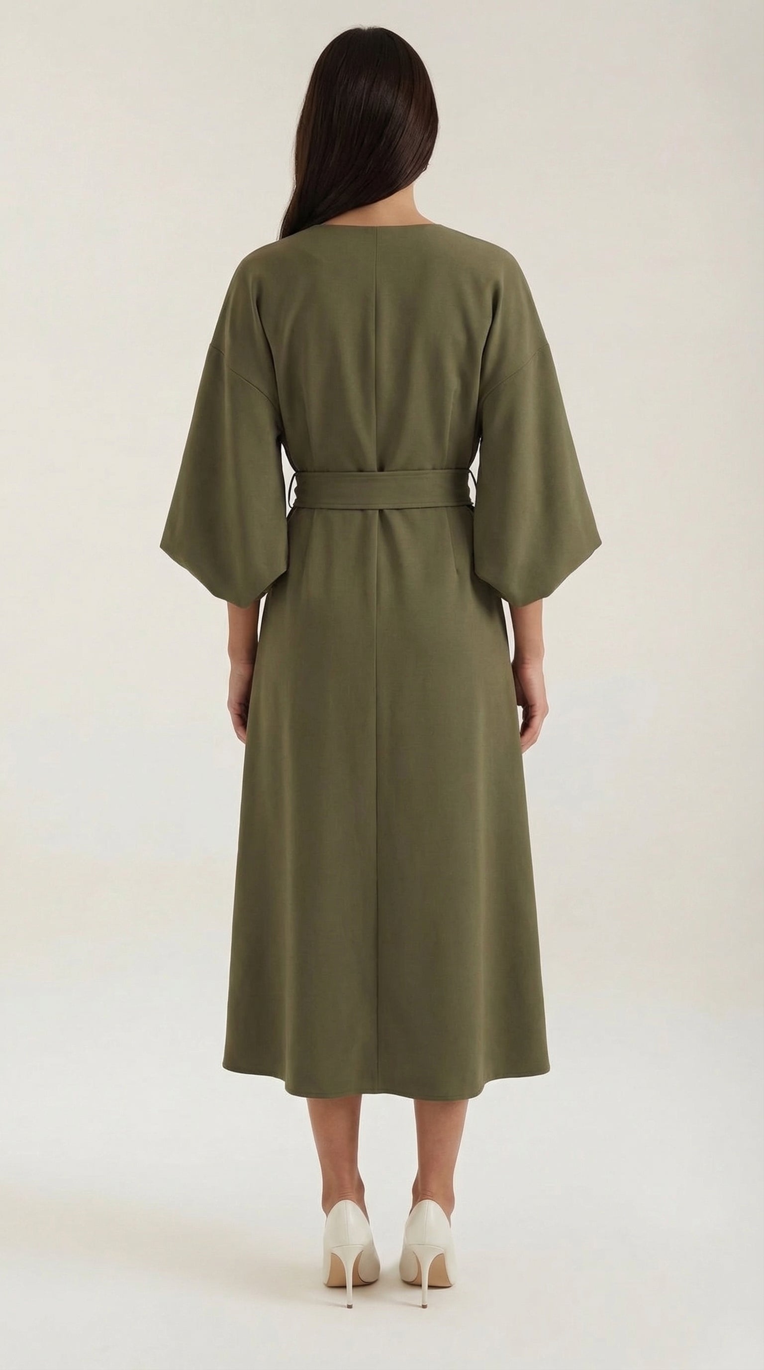 Maxi Vestido Ana con Cinturón en la Cintura