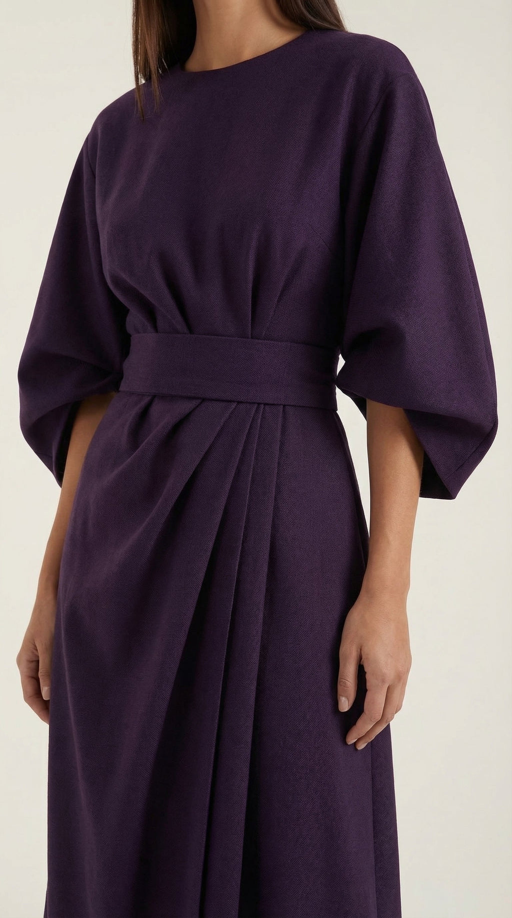 Maxi Vestido Ana con Cinturón en la Cintura