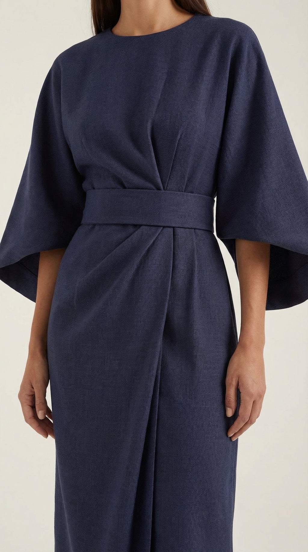 Maxi Vestido Ana con Cinturón en la Cintura
