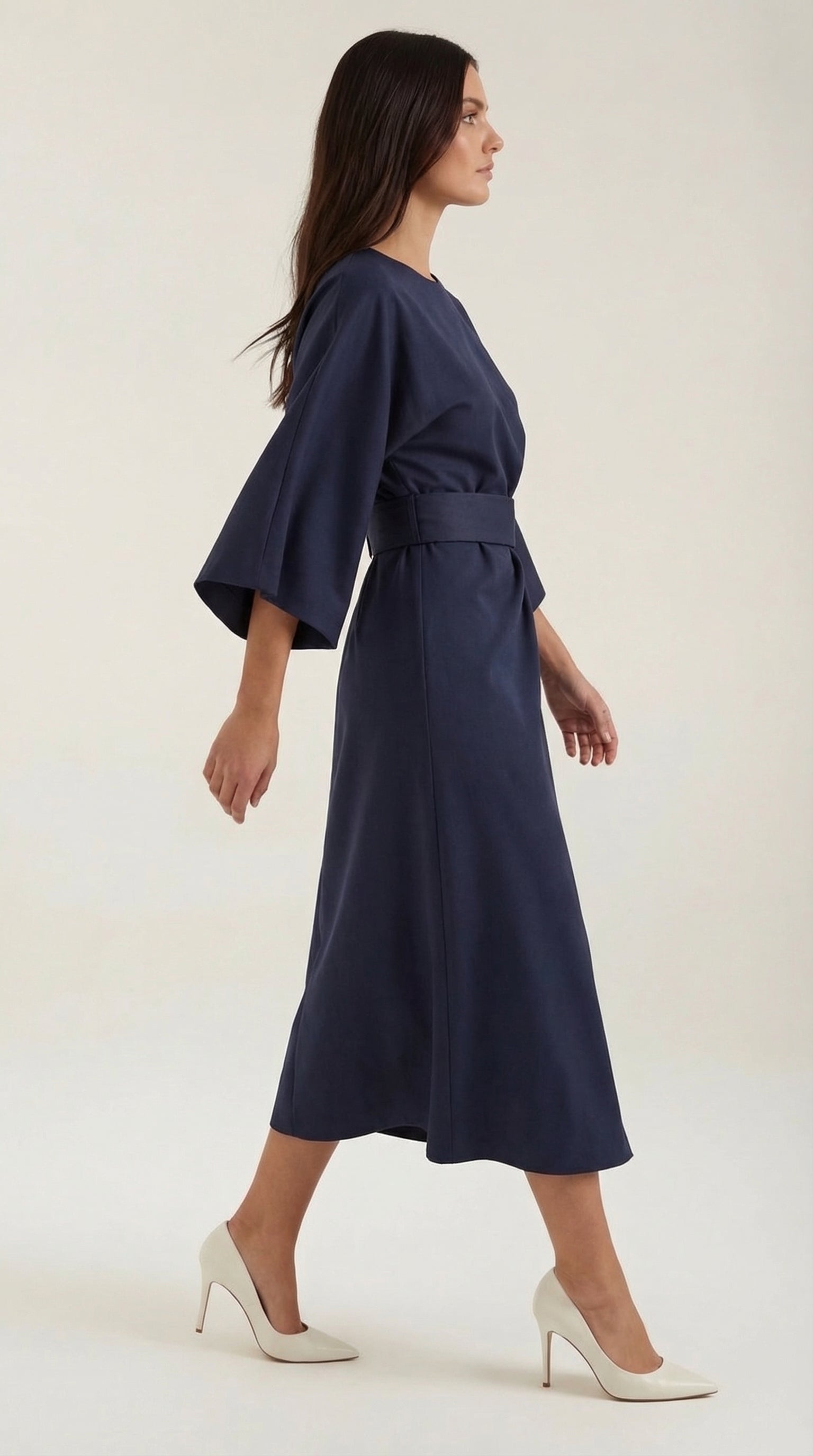 Maxi Vestido Ana con Cinturón en la Cintura