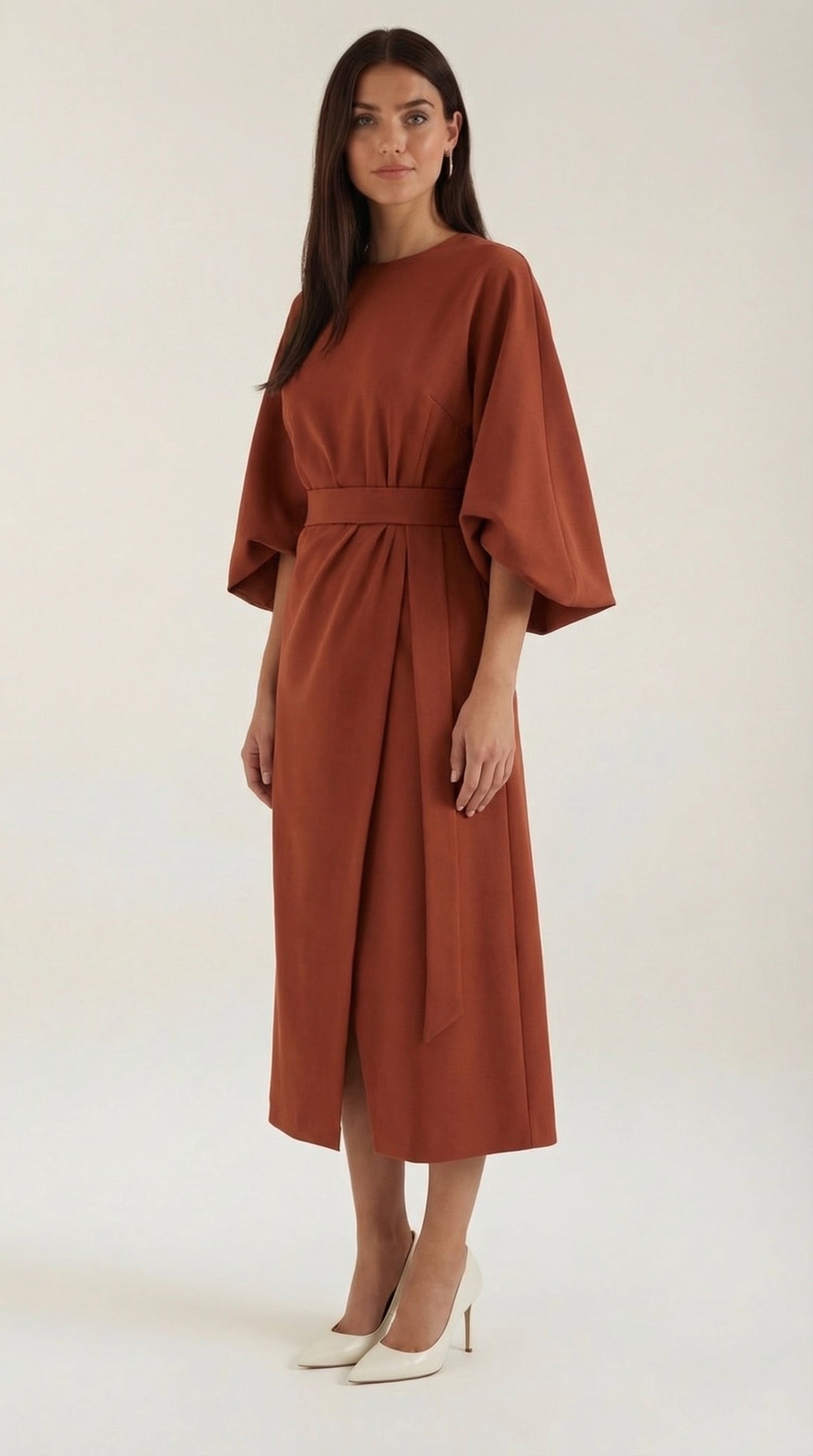 Maxi Vestido Ana con Cinturón en la Cintura