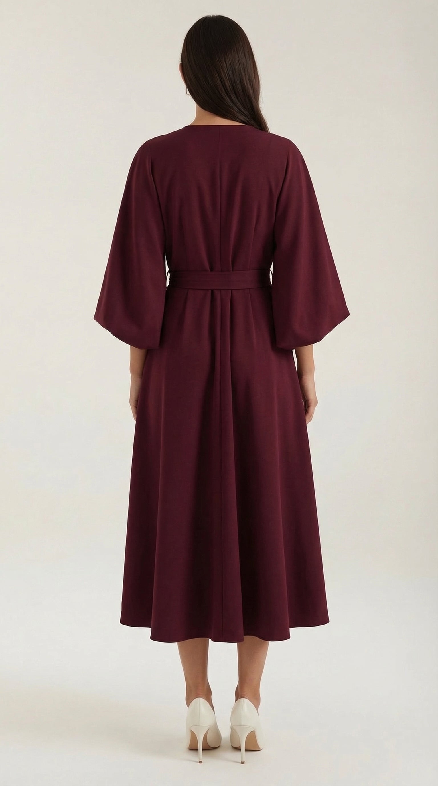 Maxi Vestido Ana con Cinturón en la Cintura