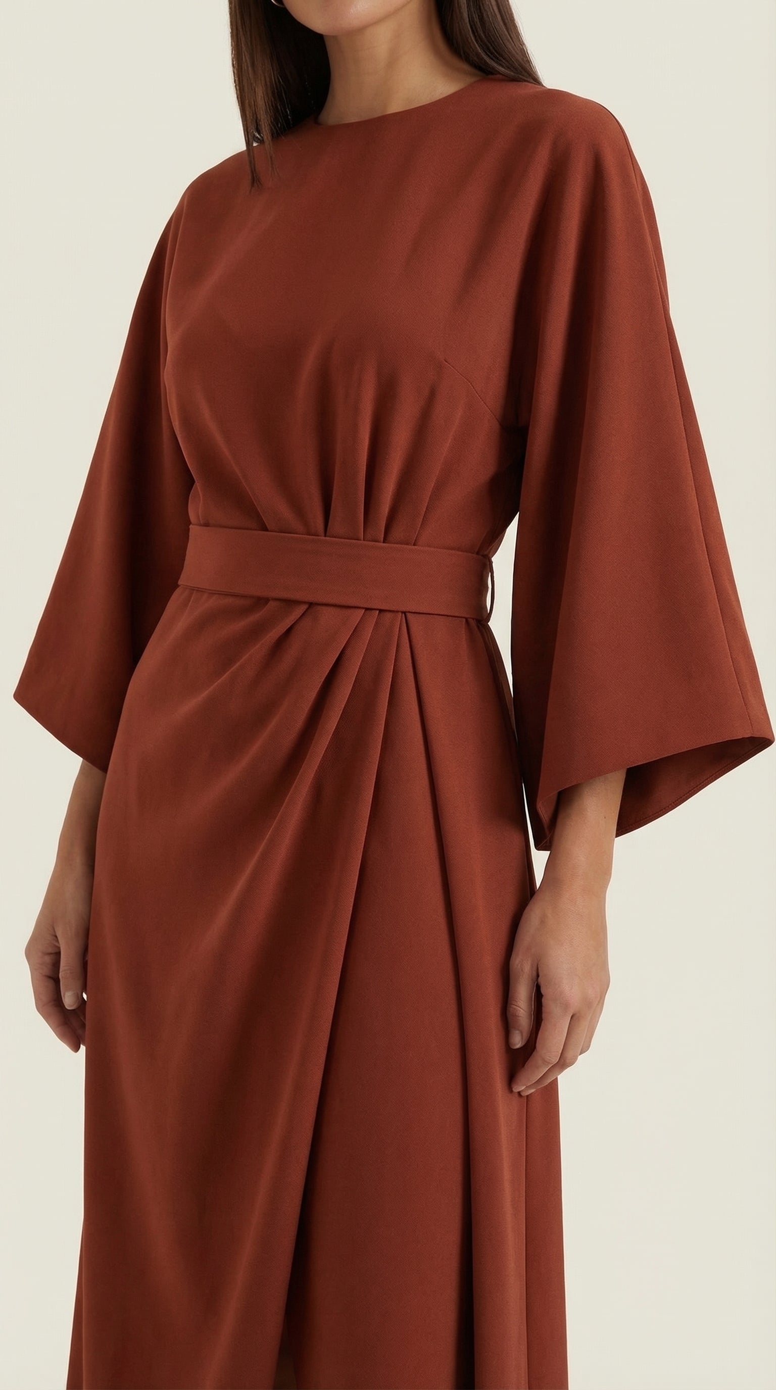 Maxi Vestido Ana con Cinturón en la Cintura