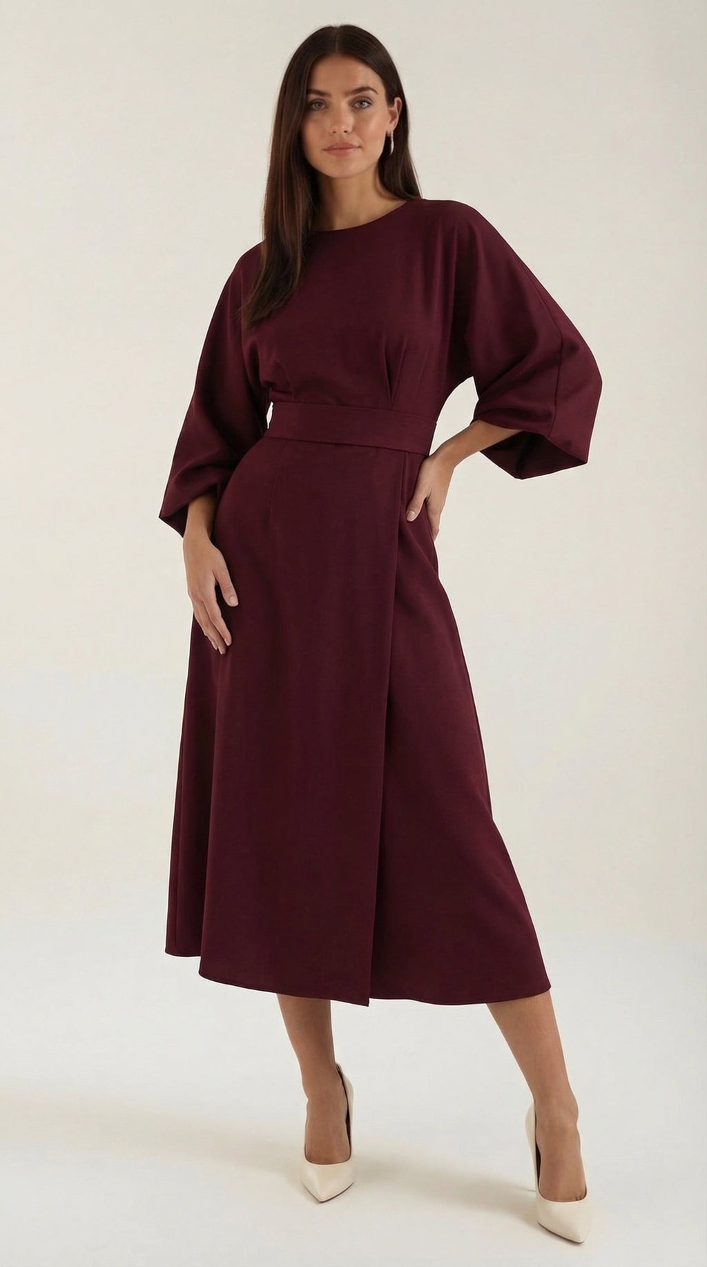 Maxi Vestido Ana con Cinturón en la Cintura