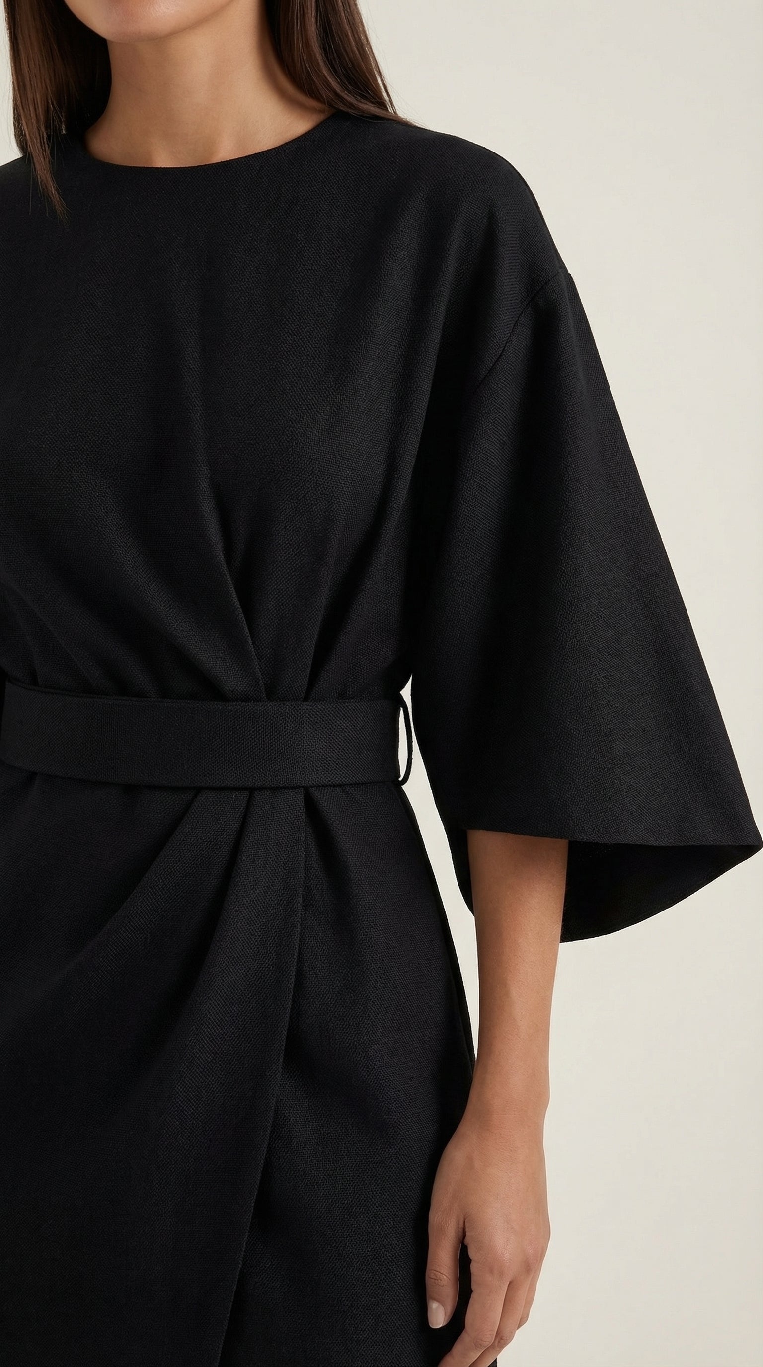 Maxi Vestido Ana con Cinturón en la Cintura