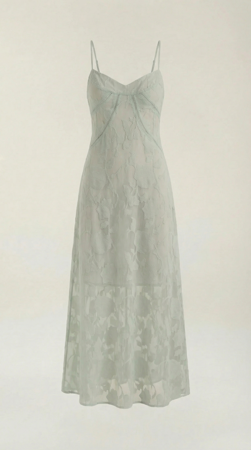 Vestido Largo de Encaje