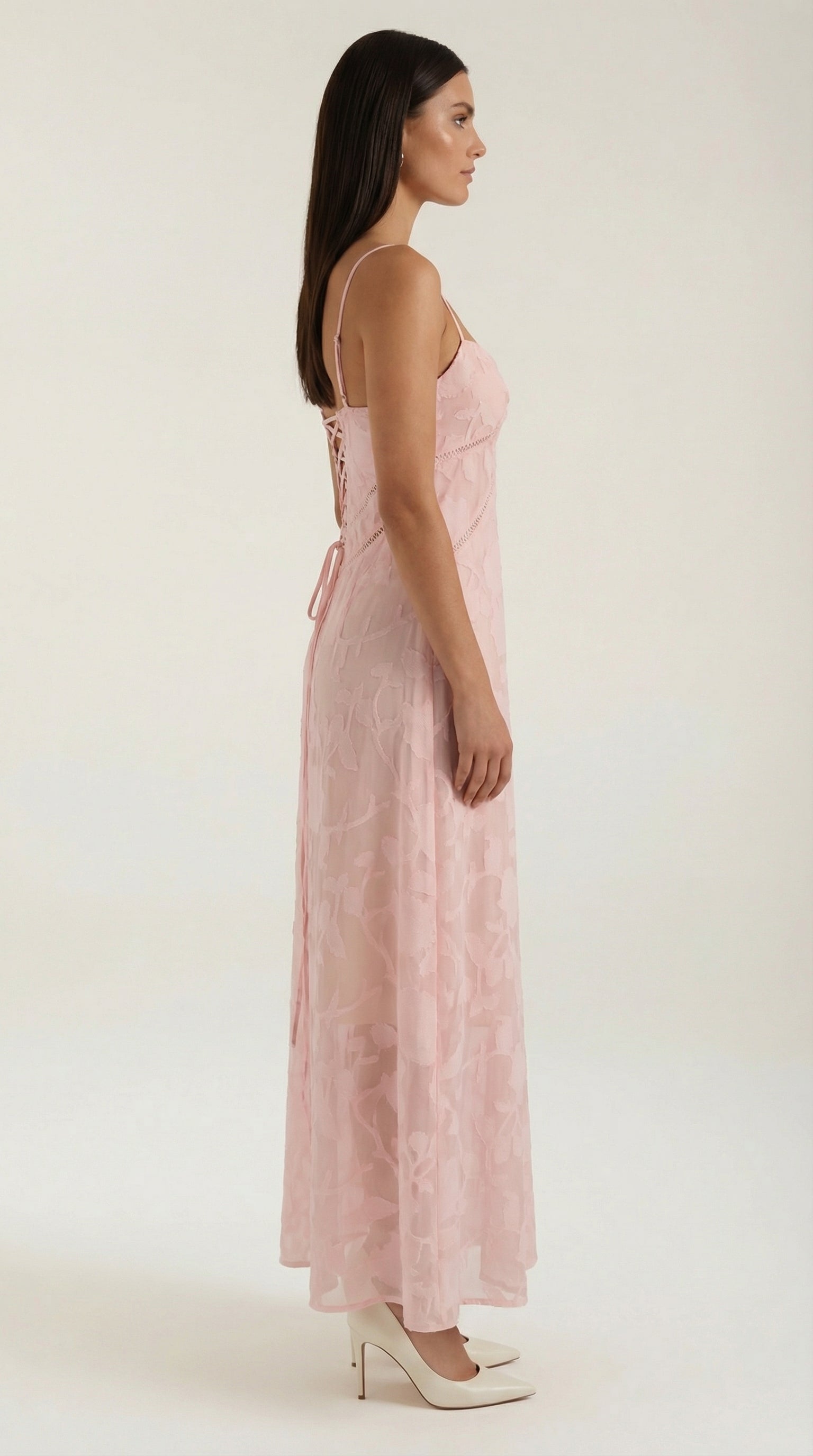 Vestido Largo de Encaje