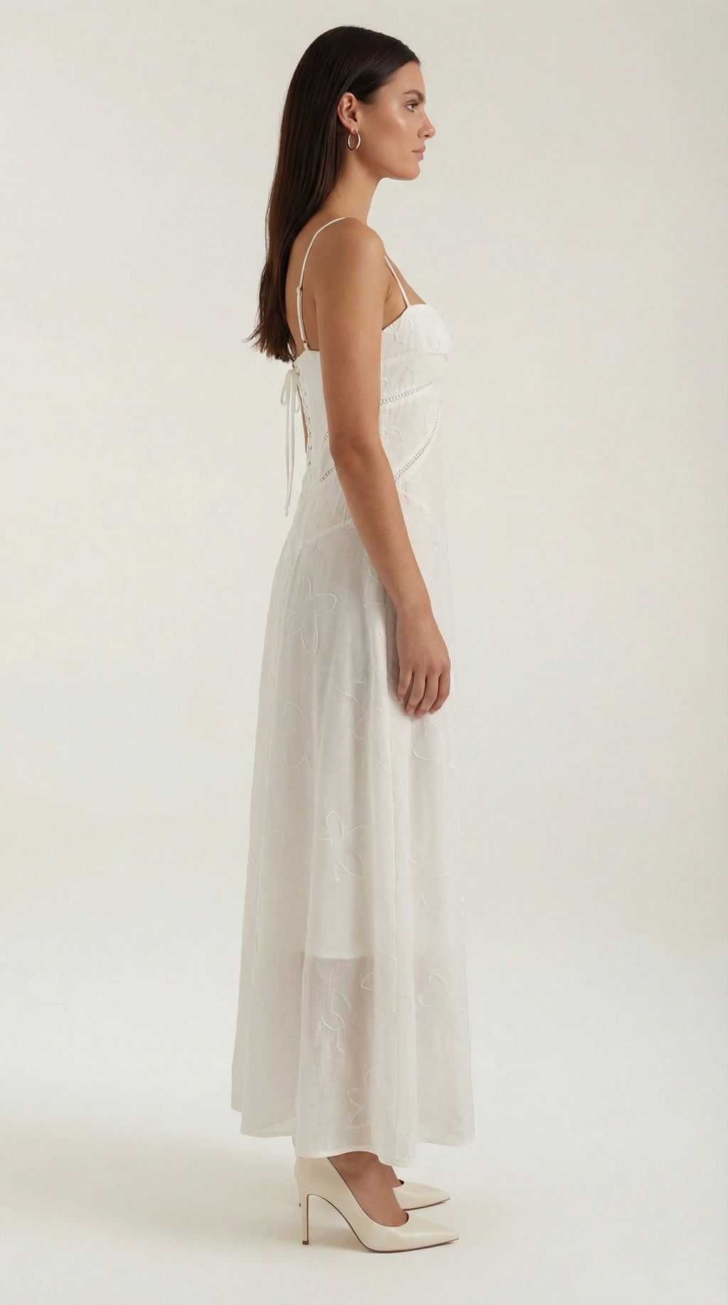 Vestido Largo de Encaje