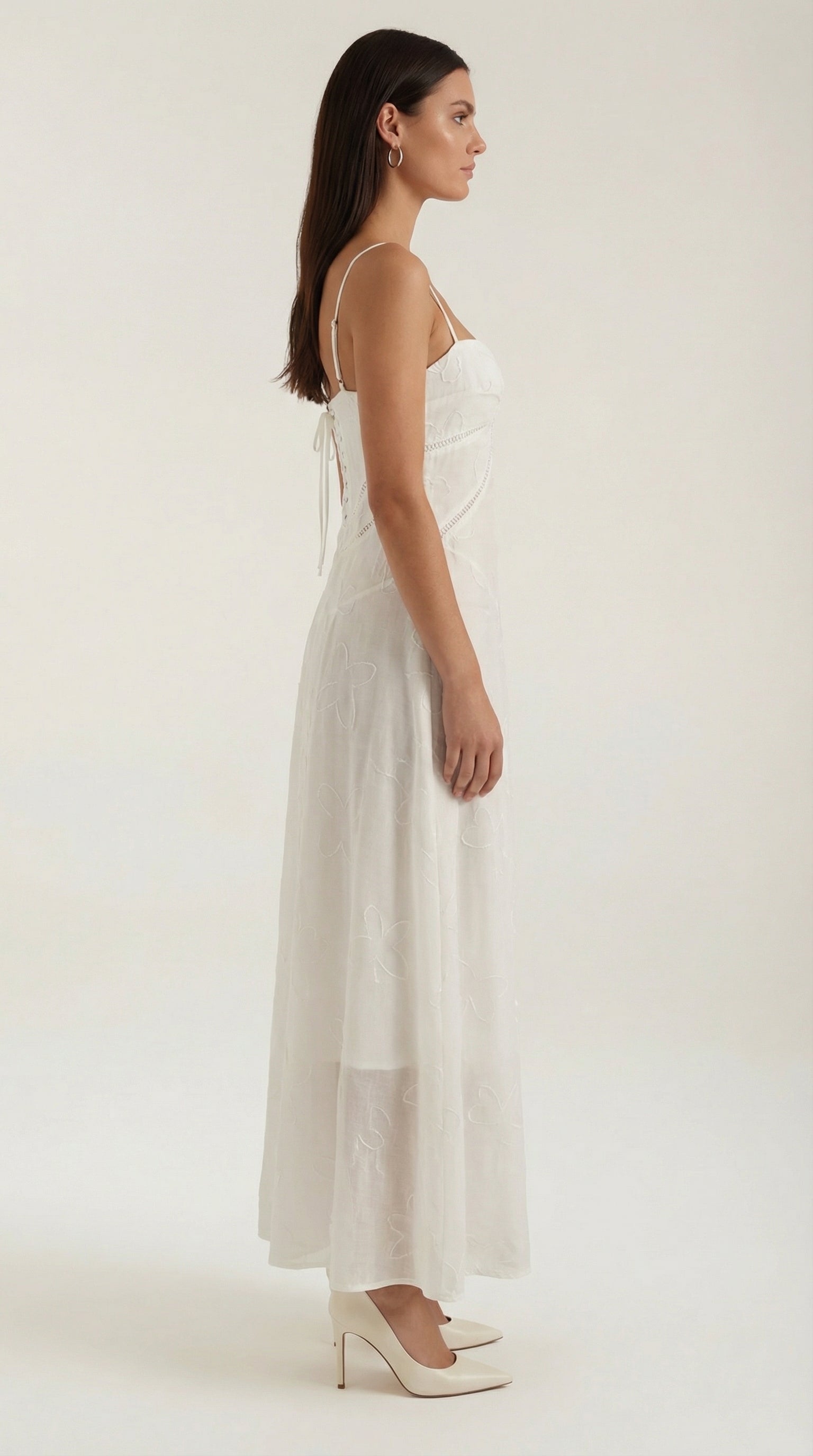 Vestido Largo de Encaje