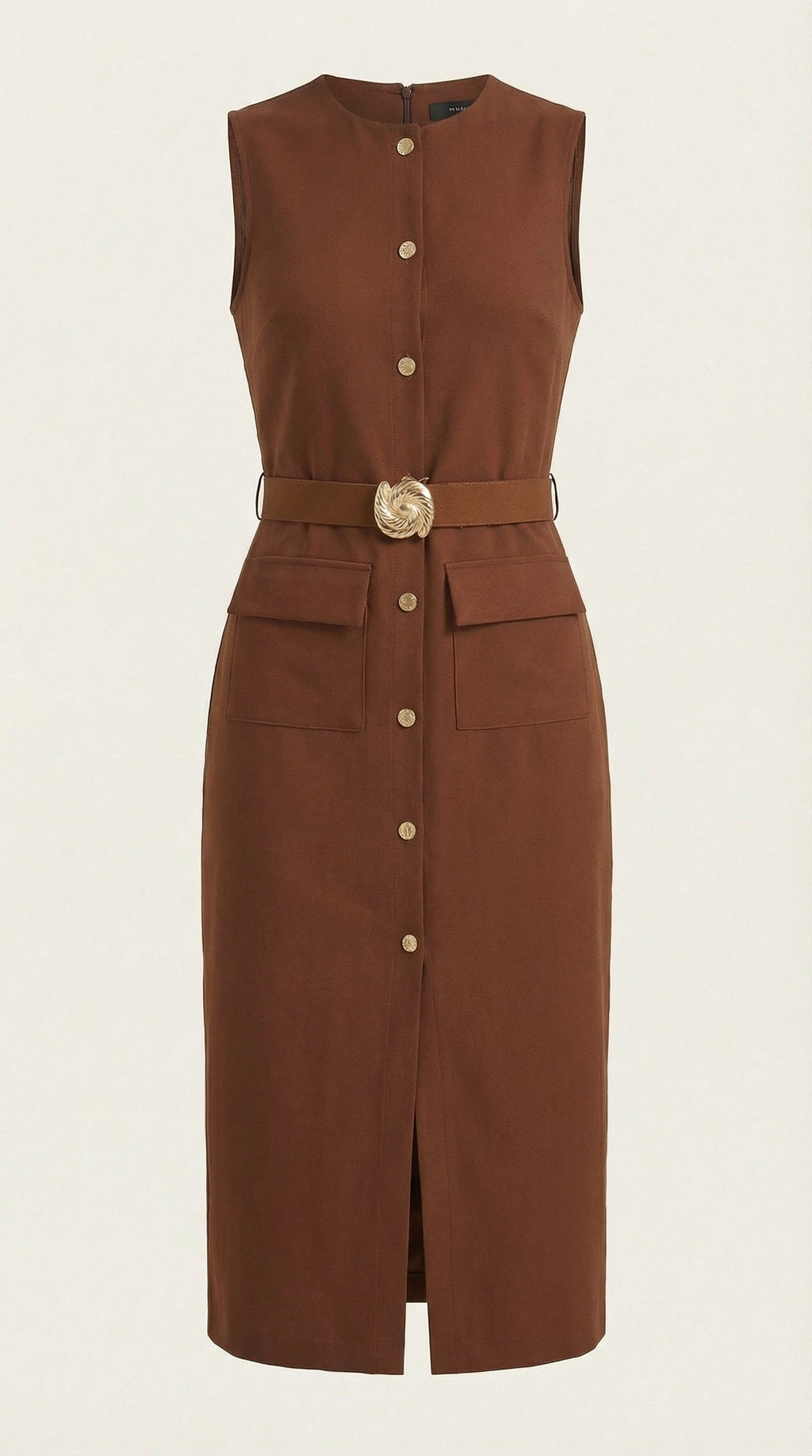Vestido Midi Arlene con Detalles de Botones