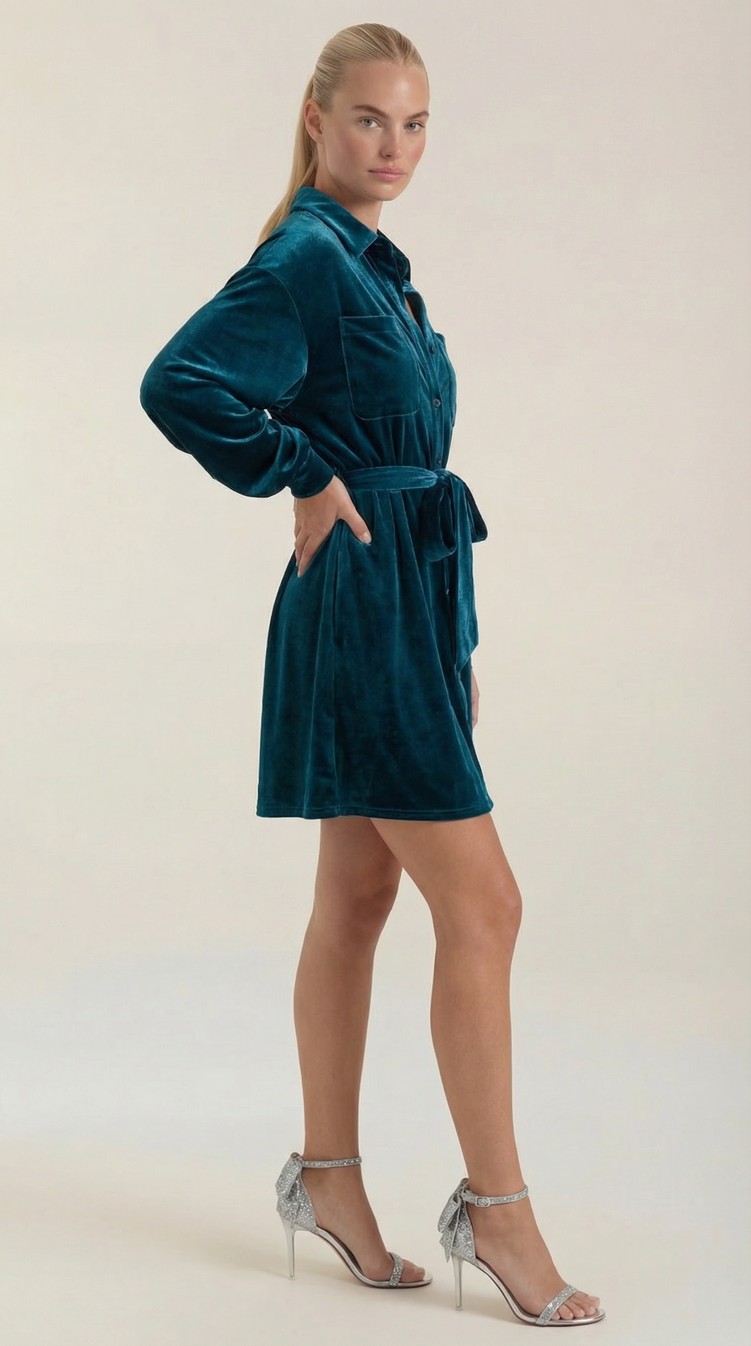 Minivestido Cecilia Gürtel Hemd