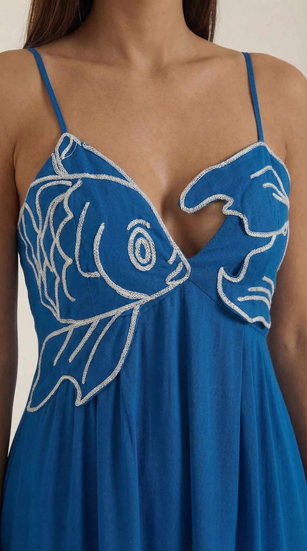 Vestido largo bordado Deborah