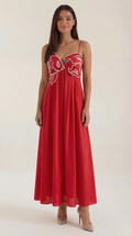 Vestido largo bordado Deborah