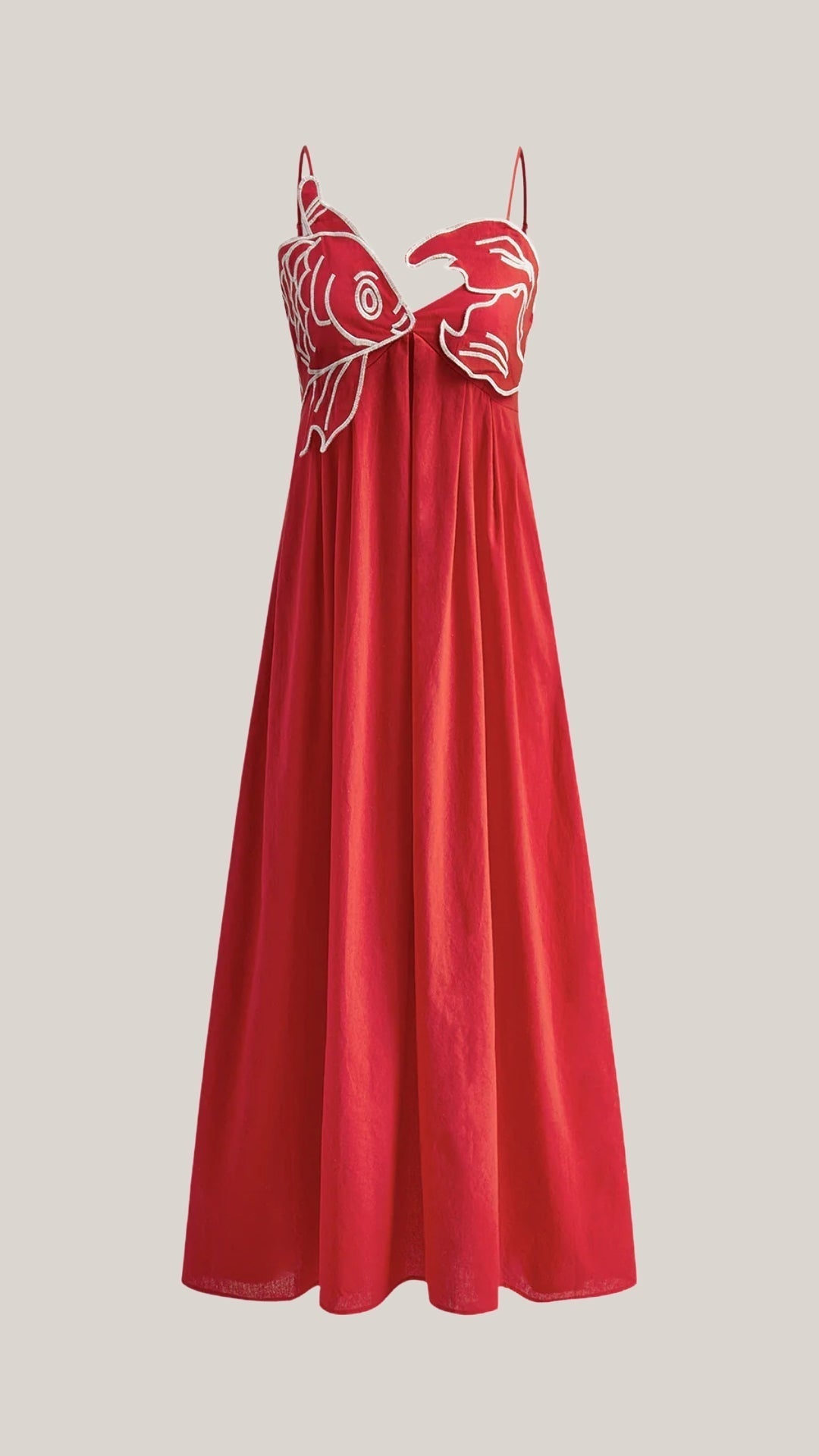 Vestido largo bordado Deborah