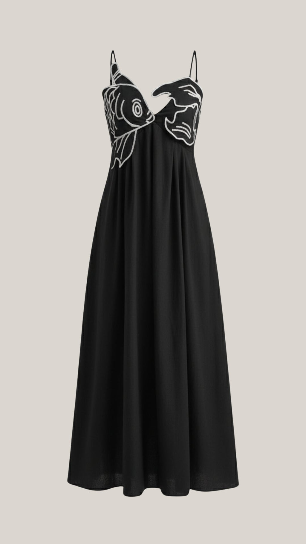 Vestido largo bordado Deborah