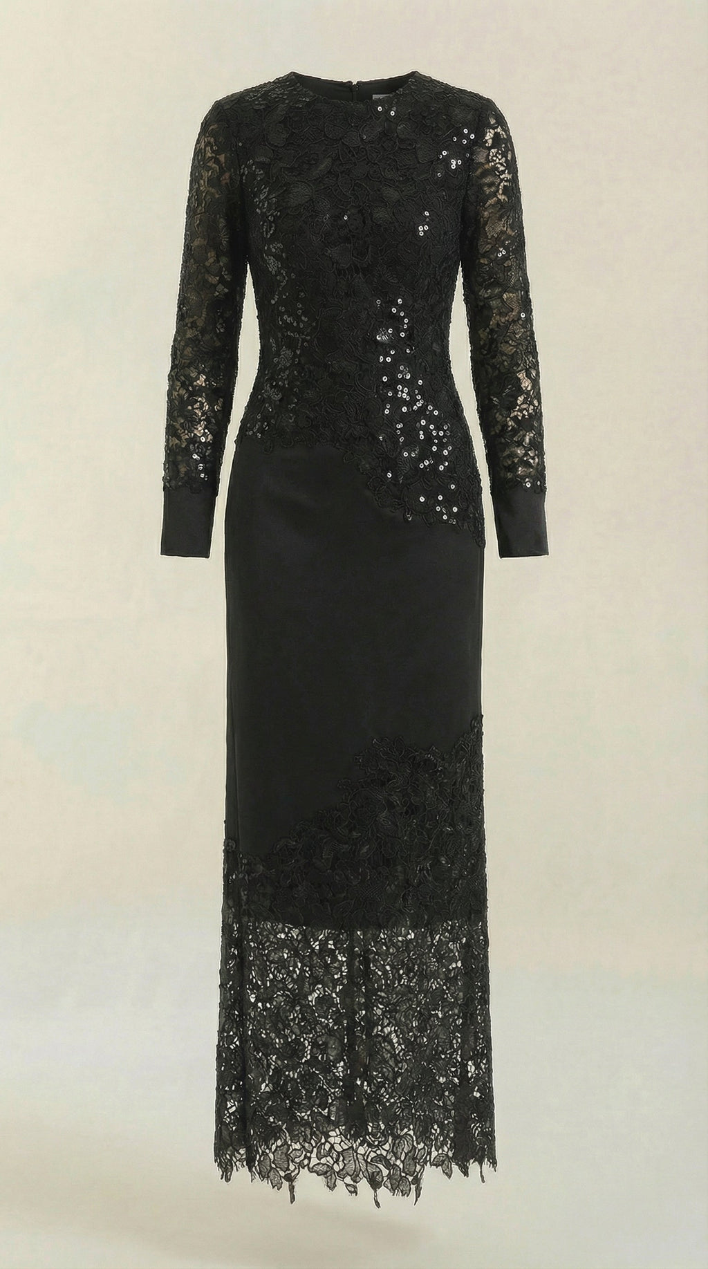 Vestido Maxi Elise con Lentejuelas y Encaje