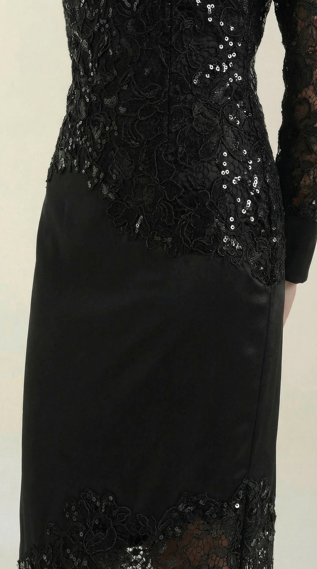 Vestido Maxi Elise con Lentejuelas y Encaje