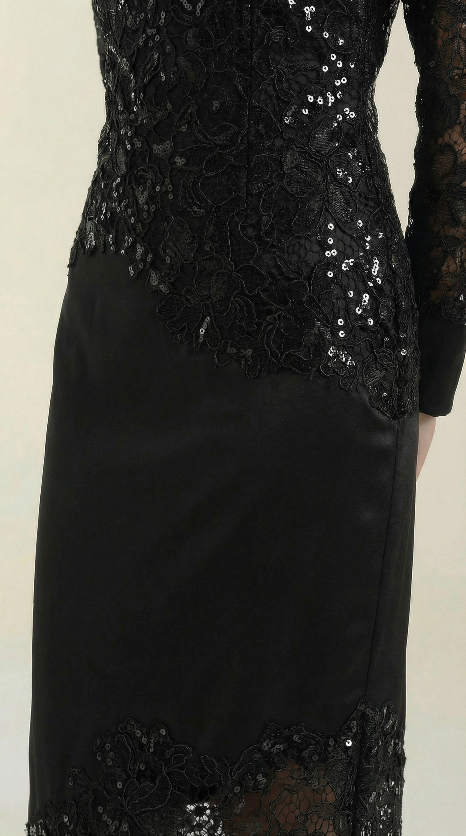 Vestido Maxi Elise con Lentejuelas y Encaje
