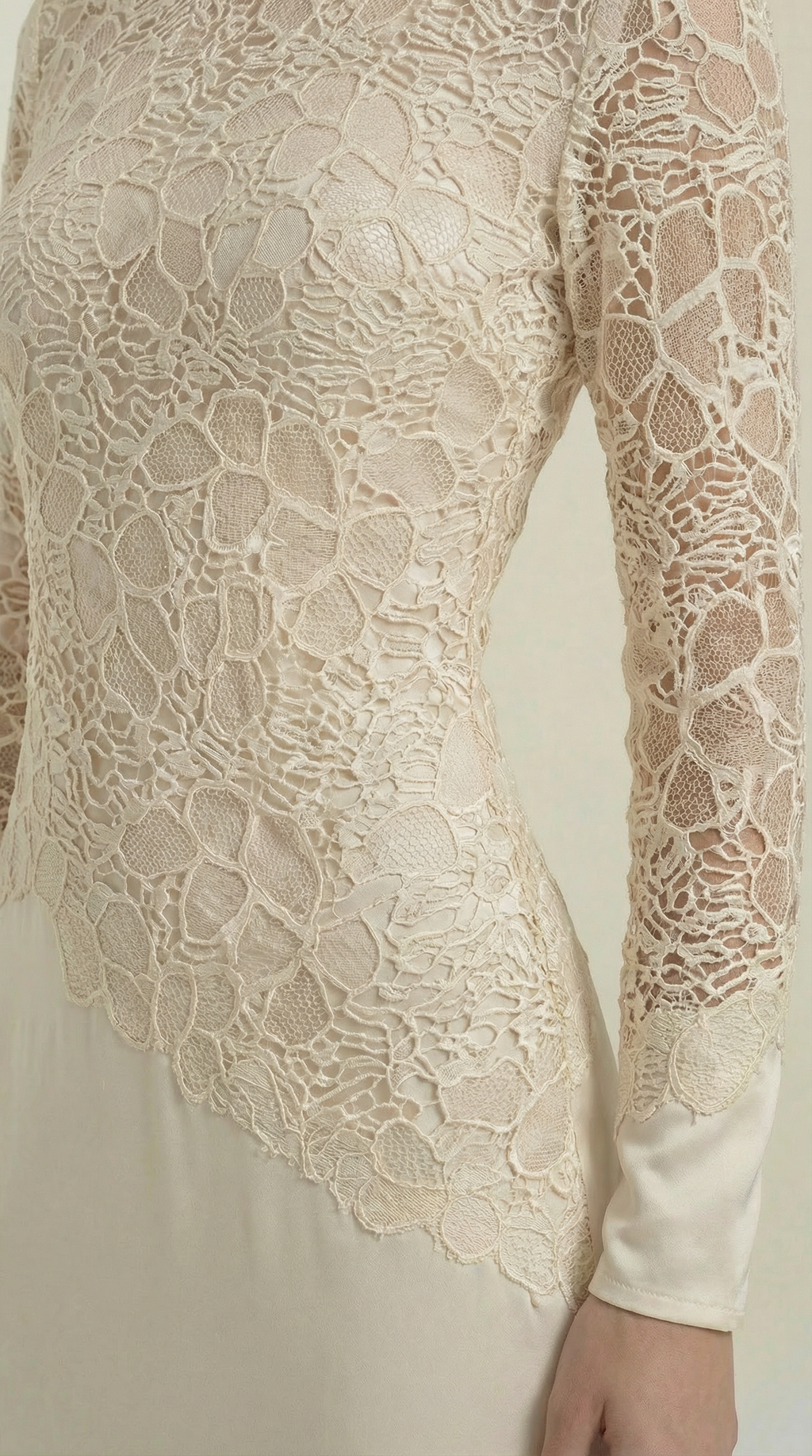 Vestido Maxi Elise con Lentejuelas y Encaje