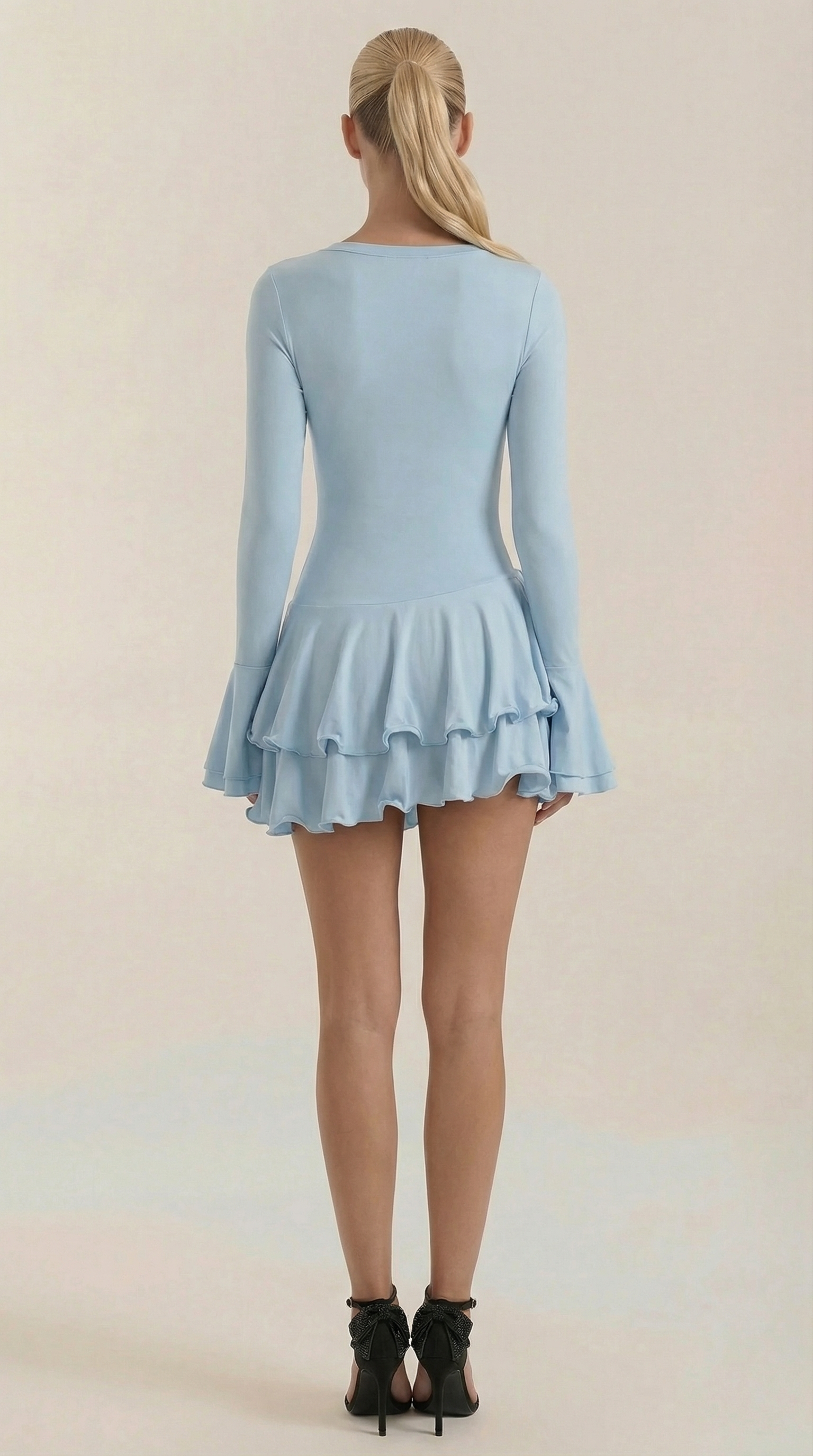 Vestido Corto Estelle con Volantes